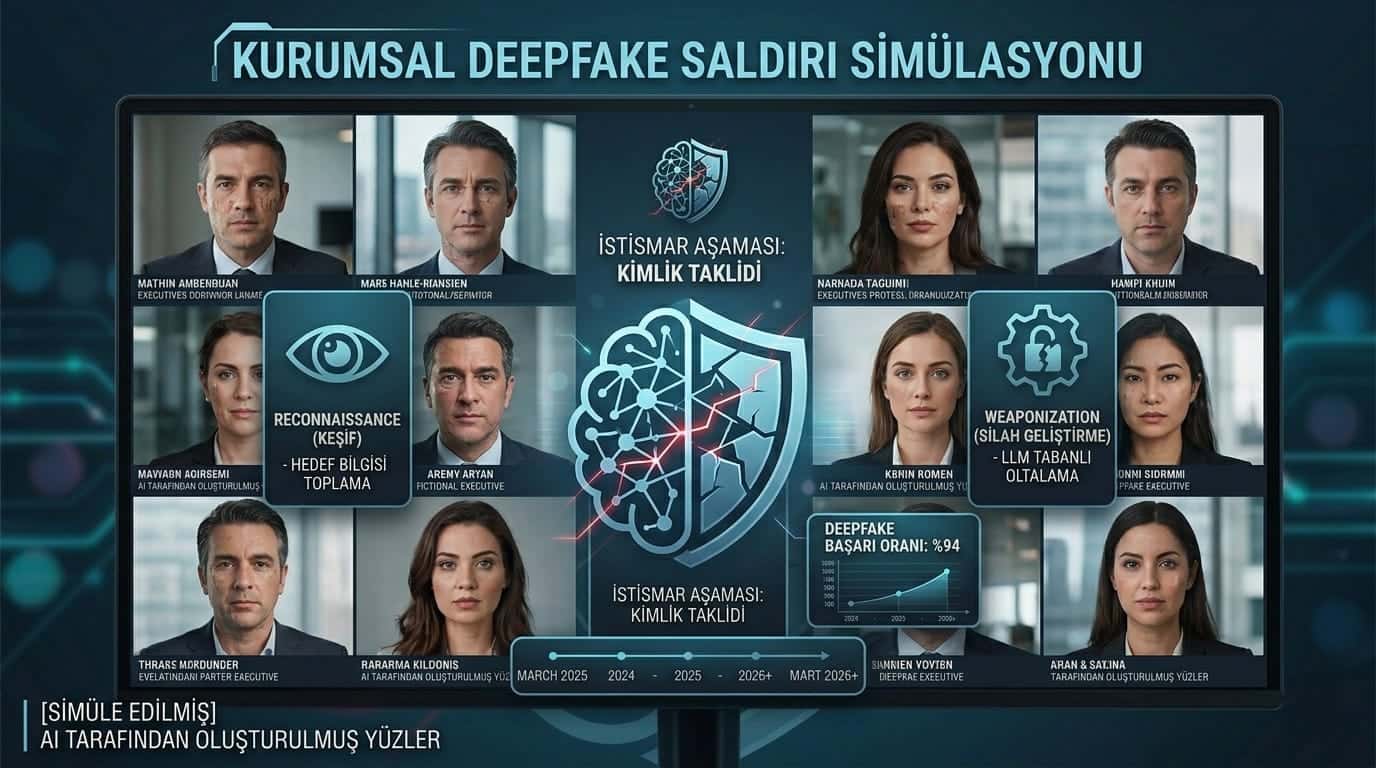 Kurumsal deepfake video konferans saldırısı