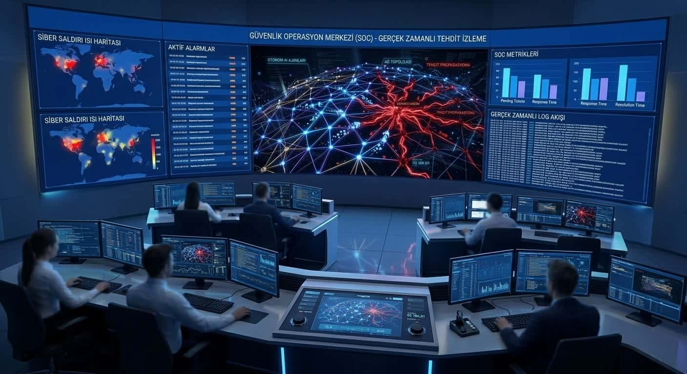 AI destekli SOC güvenlik operasyon merkezi