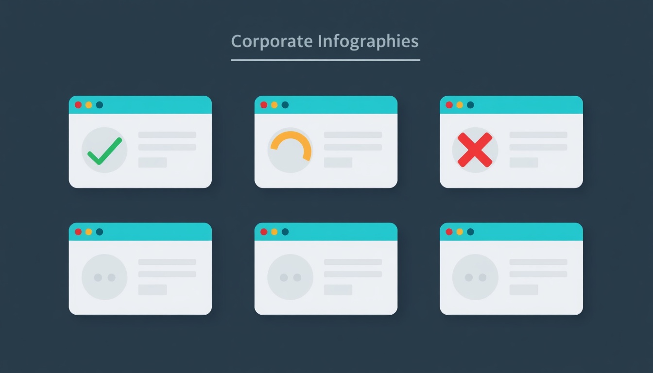 Altı yapay zeka tarayıcısı üreticisinin güvenlik açığına verdiği farklı tepkileri renkli durum etiketleriyle karşılaştıran nötr infografik görsel