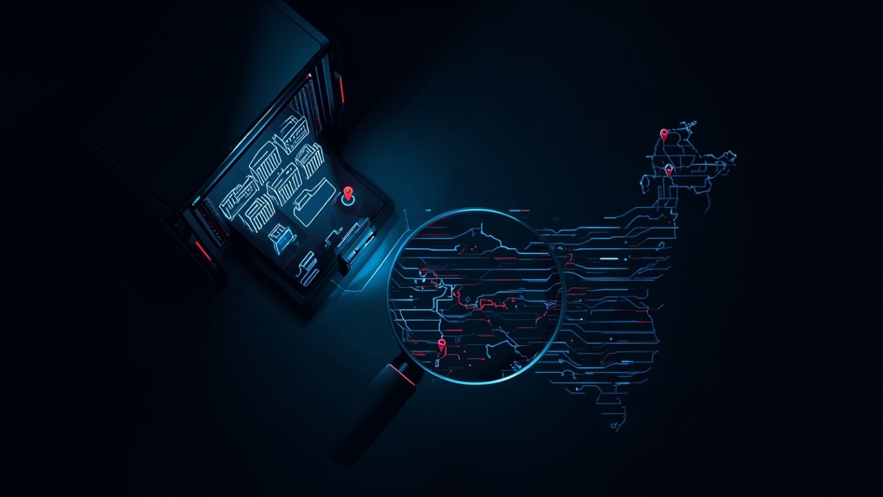 Saldırganın açık bıraktığı sunucu dizinlerinde Claude Code oturumlarını ve ARTEX yapılandırmasını inceleyen adli analiz ekranını tasvir eden çizim.