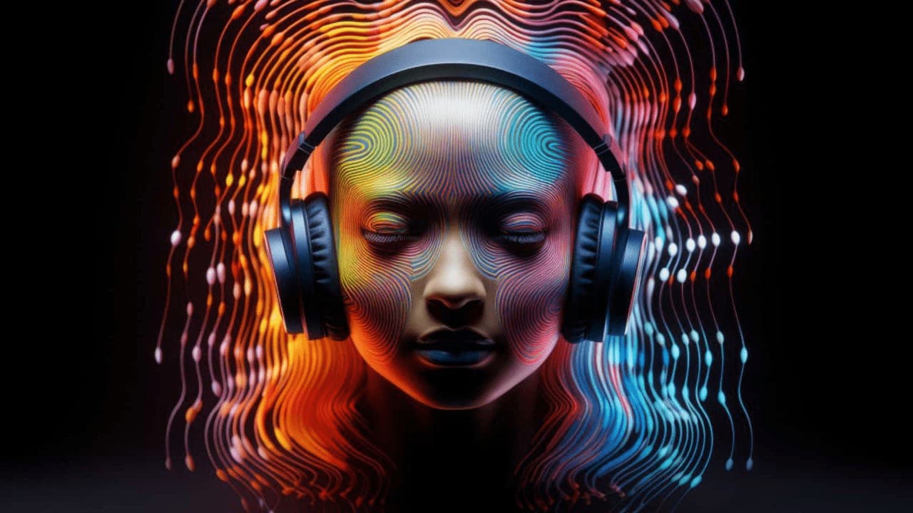 Müzik dinleyen robot