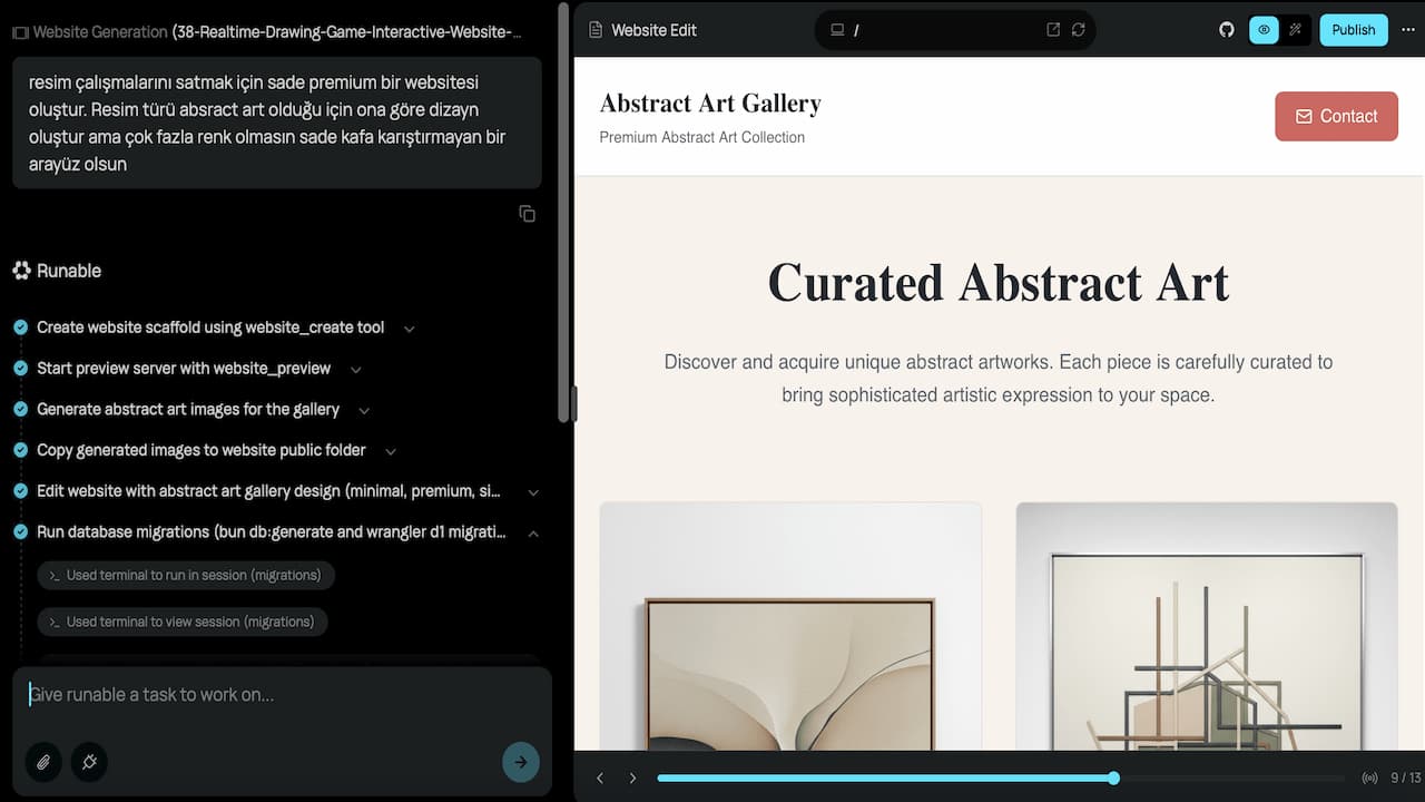Web sitesi oluşturma