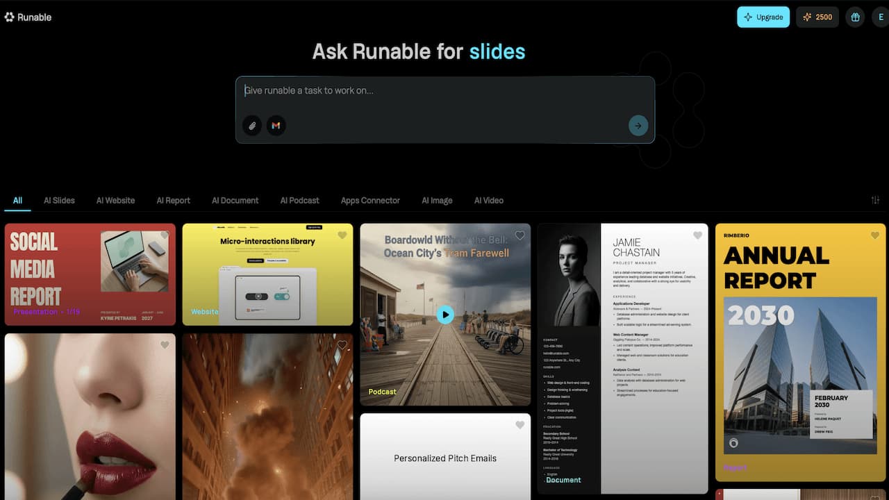 Runable AI Kütüphanesi