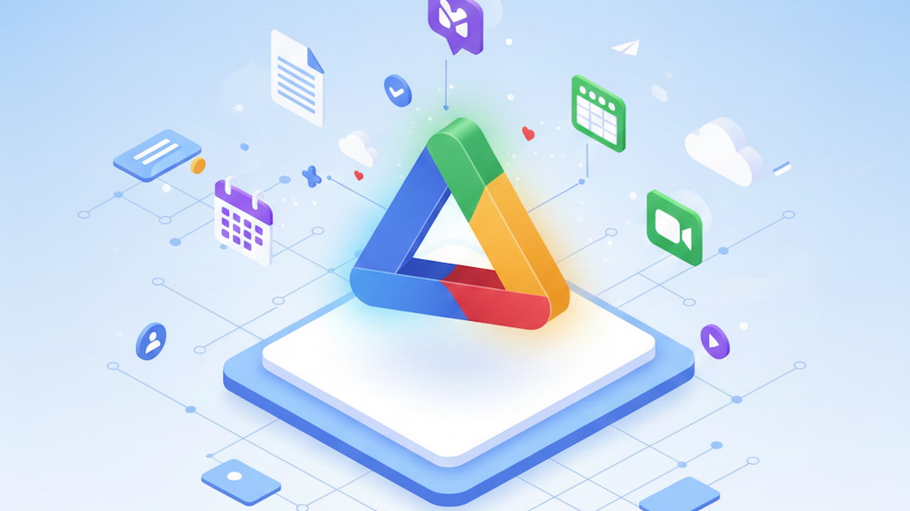 Renkli Google Drive Logosu