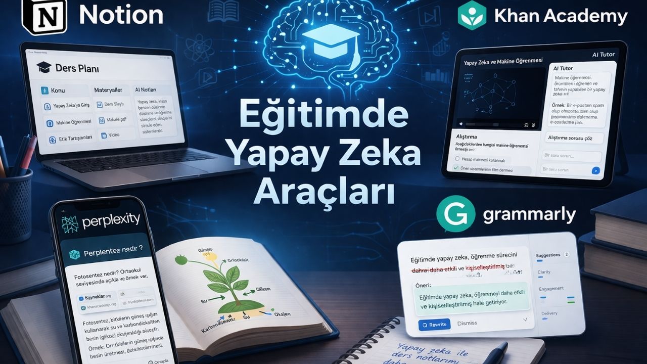 Eğitimde Yapay Zeka Araçları kullanarak otomatik not alan ve özet çıkaran dijital sistemler