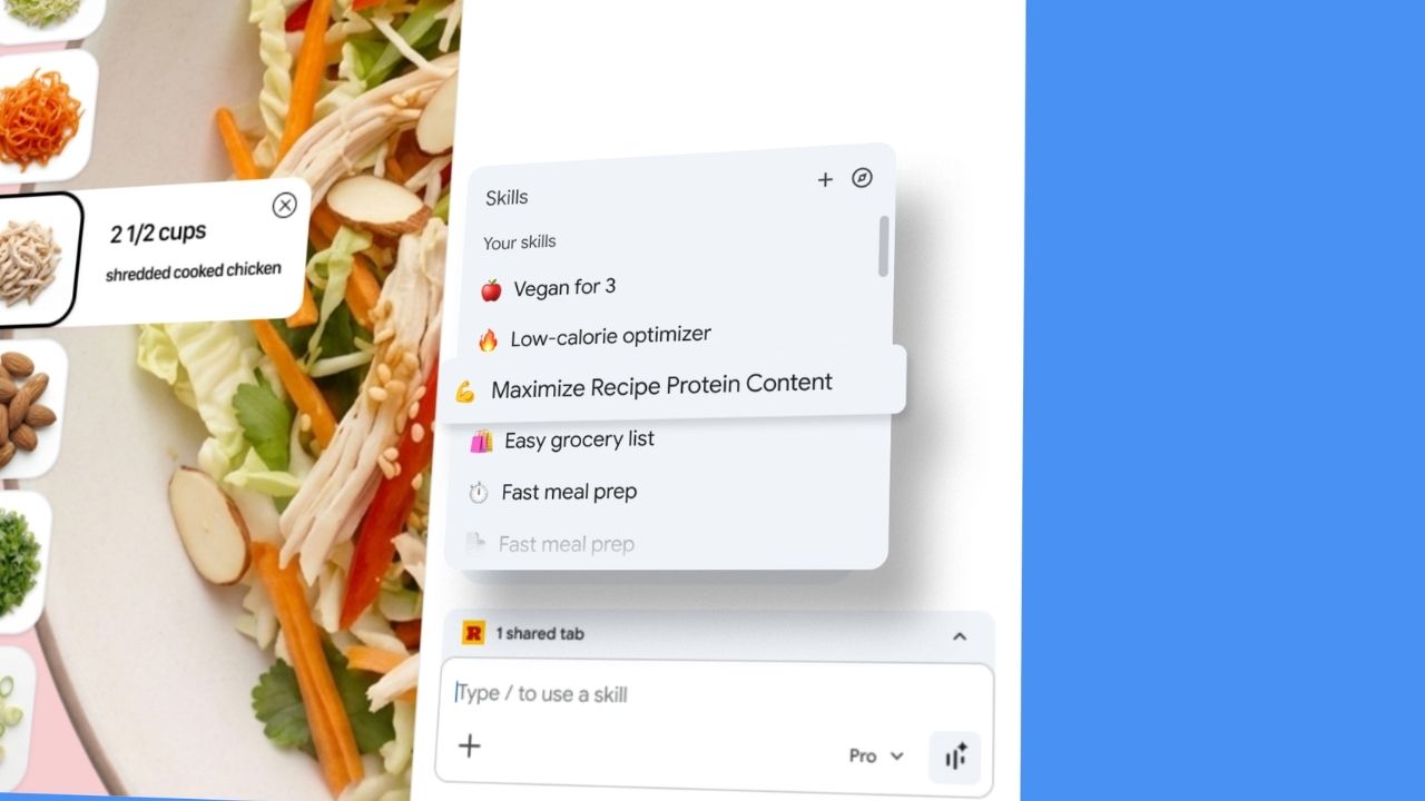 Chrome Skills ile otomatik görev oluşturma ve çalıştırma ekranı