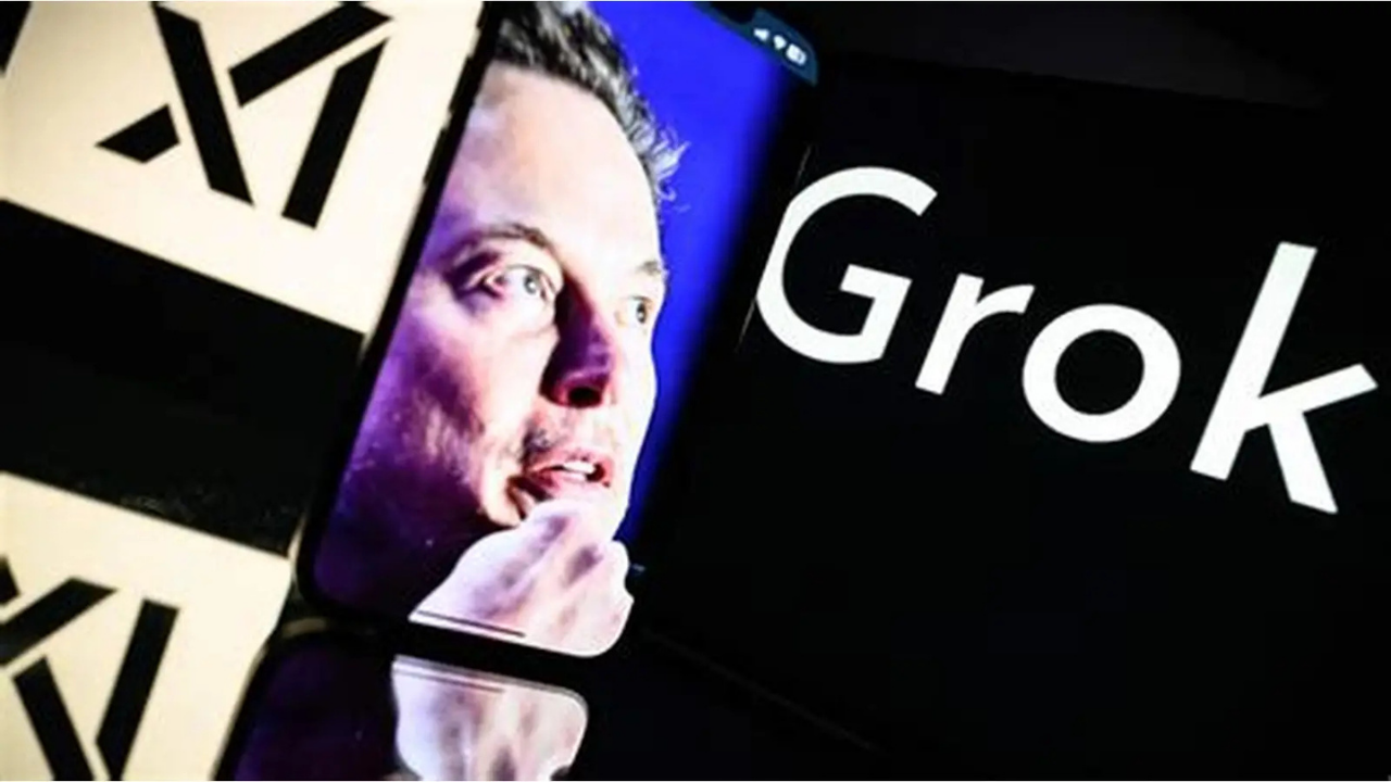 Grok AI logosu veya marka görseli