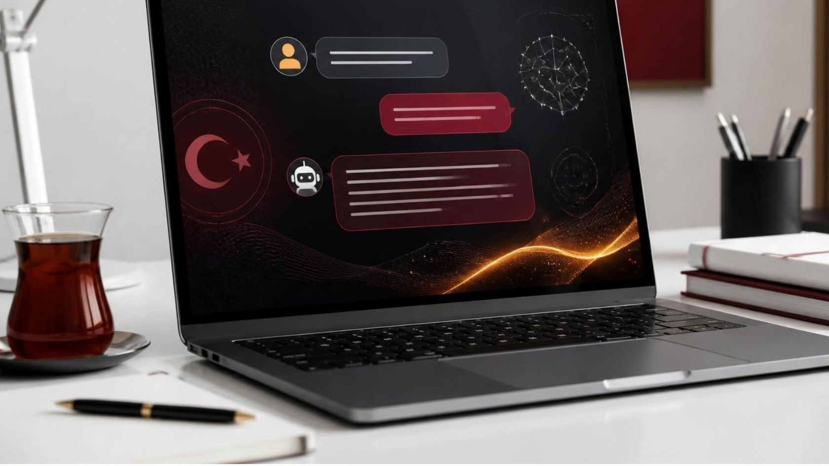 Türkçe metin üreten yapay zeka chatbot arayüzü