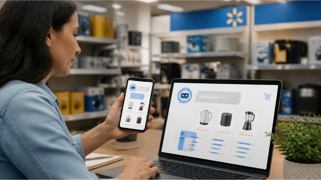 Walmart'ın Sparky yapay zeka alışveriş asistanı konsepti