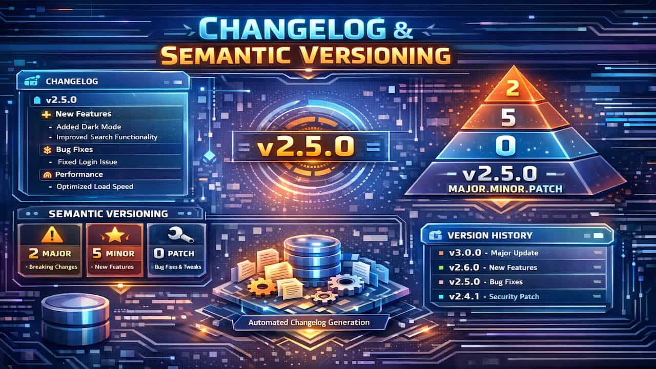 Semantik versiyonlama kuralları 2026