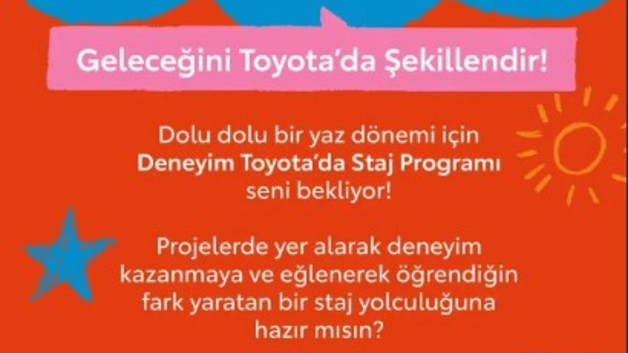 Toyota Yaz Stajı