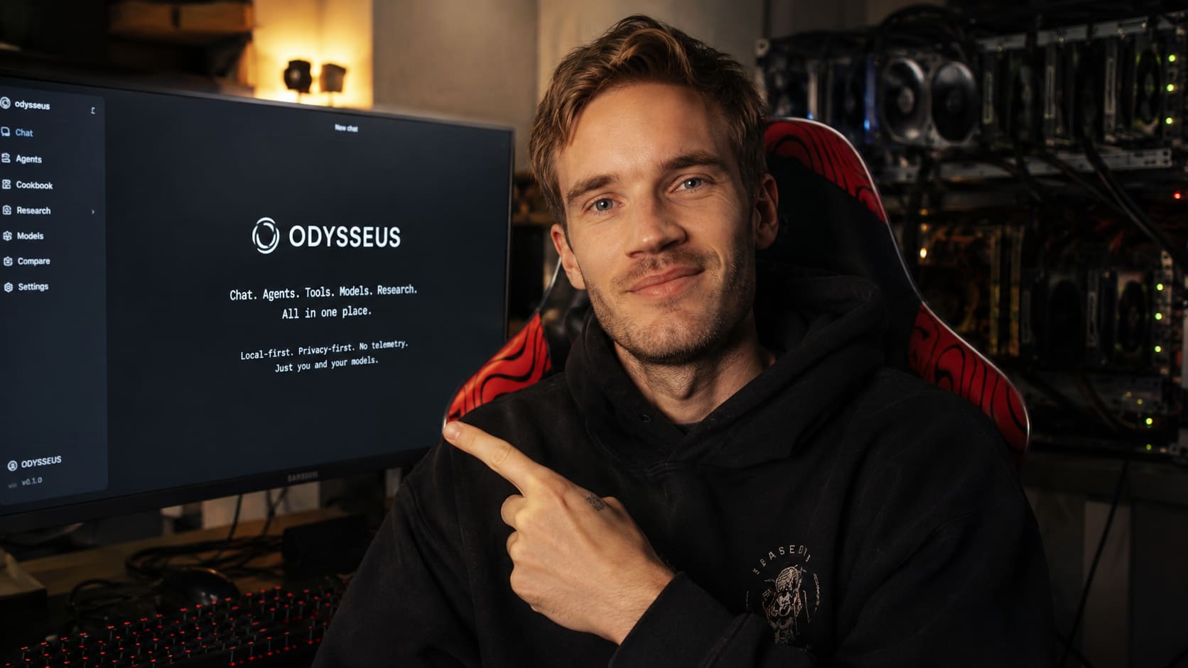 PewDiePie Ucretsiz Yapay Zeka