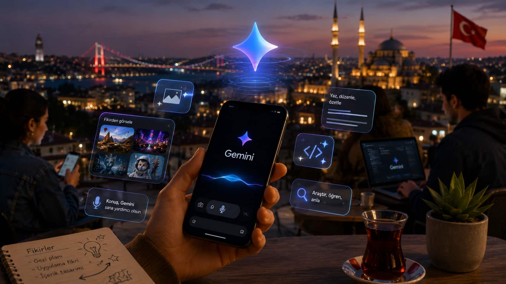 Türkiye'deki mobil kullanıcıların ve teknoloji meraklılarının yapay zeka araçlarına gösterdiği yoğun ilgiyi yansıtan kare