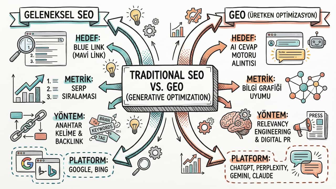 SEO ve GEO arasındaki farklar