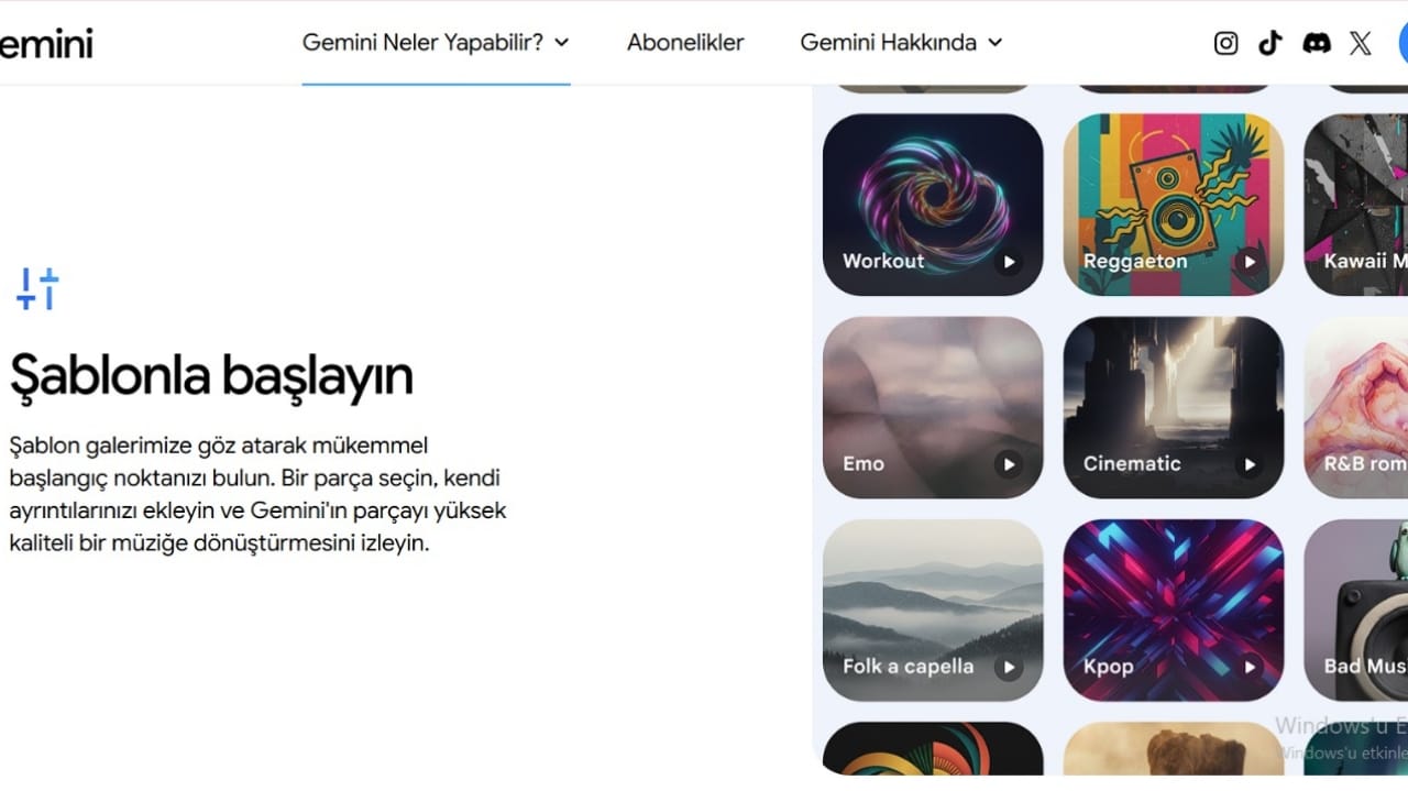 Lyria Modeli Özellikleri