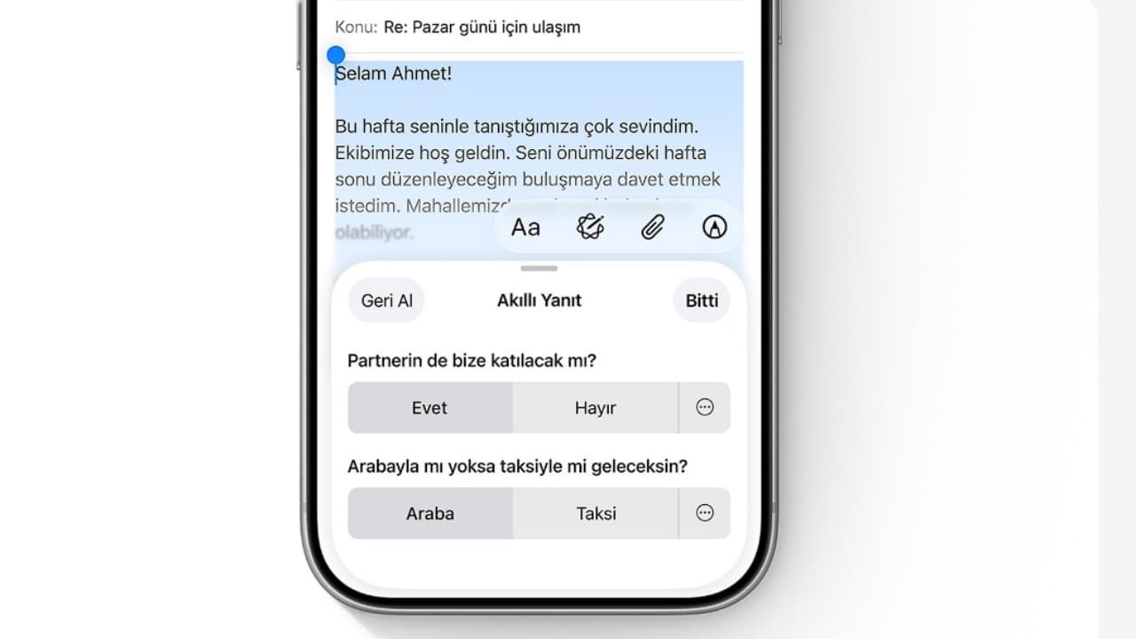 AI mesaj analizi
