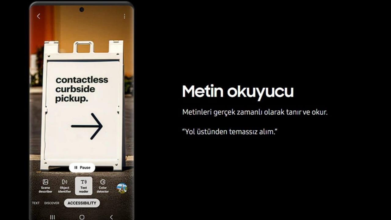 metin okuyucu özelliği