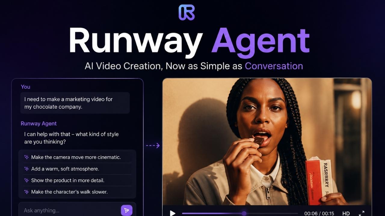 Runway Agent Nedir? Sohbetle Sinematik Videolar Oluşturun