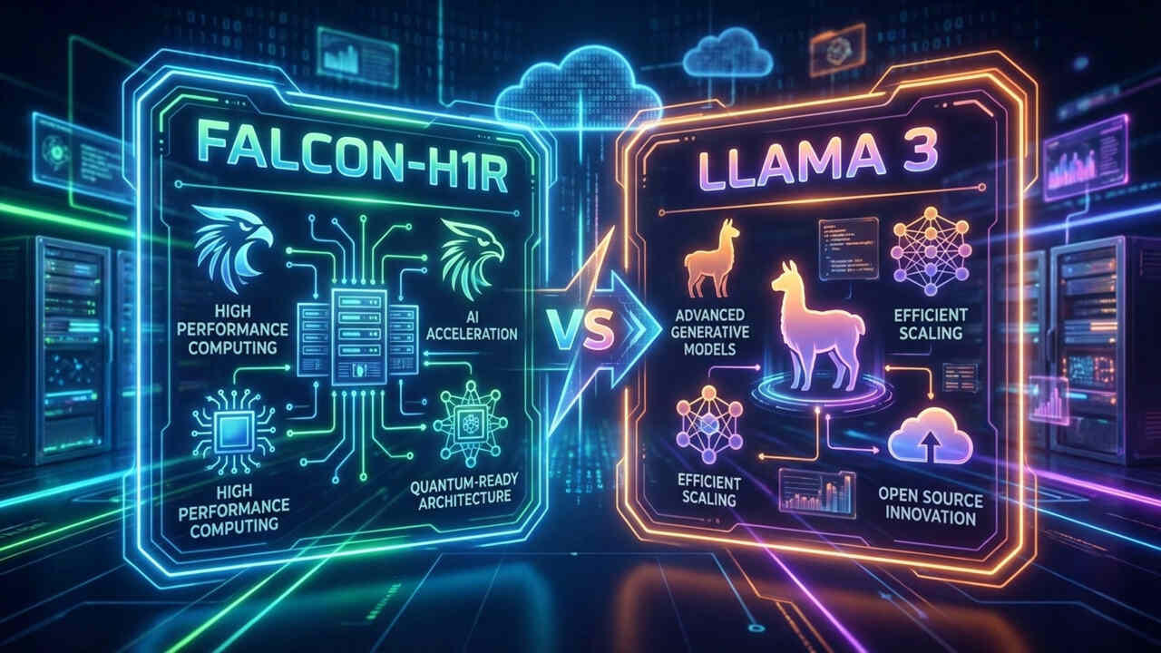 Falcıon-H1R ile LLMA3 arsında teknik karsilastirma ile farklar 