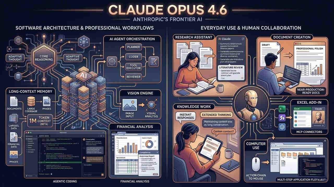 Claude Opus 4.6 yeni nesil LLM ile performans artisi sagliyor.