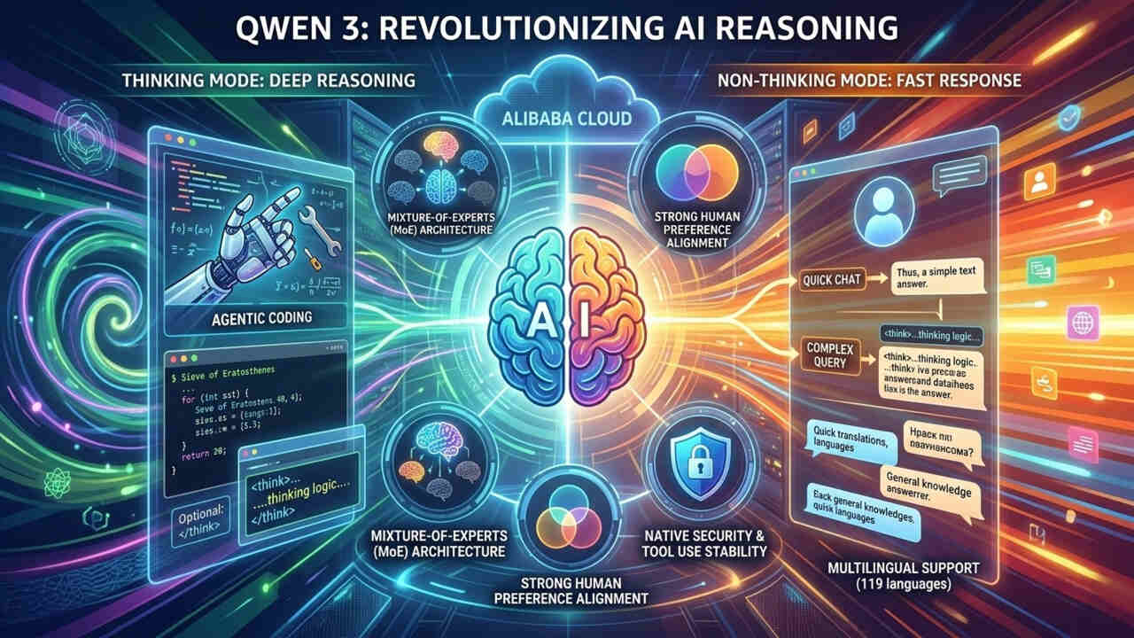 Qwen3 yapay zeka teknolojisi geliştiriliyor. 