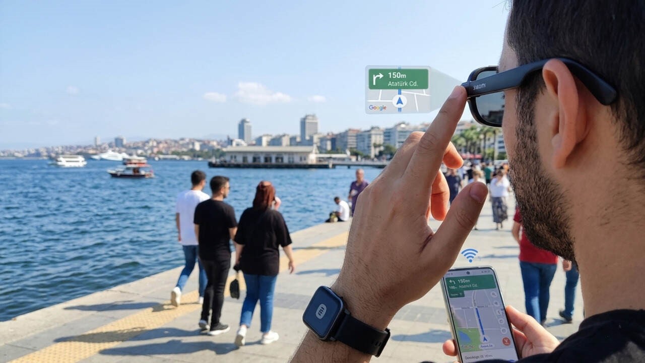 Xiaomi AI gözlük üretkenlik ve seyahat sırasında avantajlar sağlıyor.r