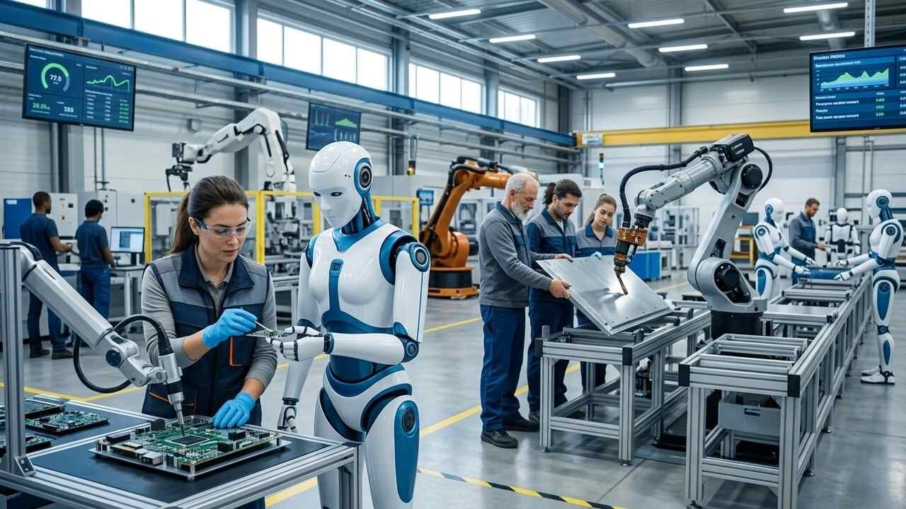 guney kore robot teknolojisi insanlarla yanyana