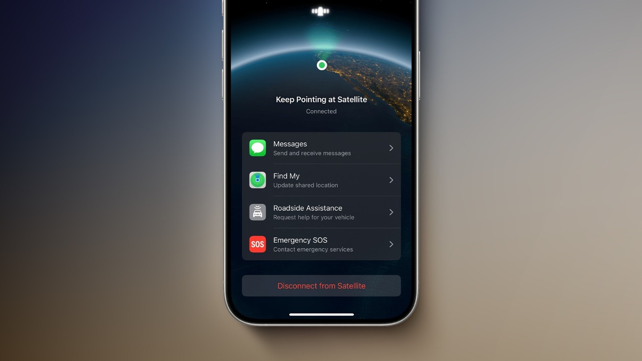 iphone artık uydu bağlantısına sahip