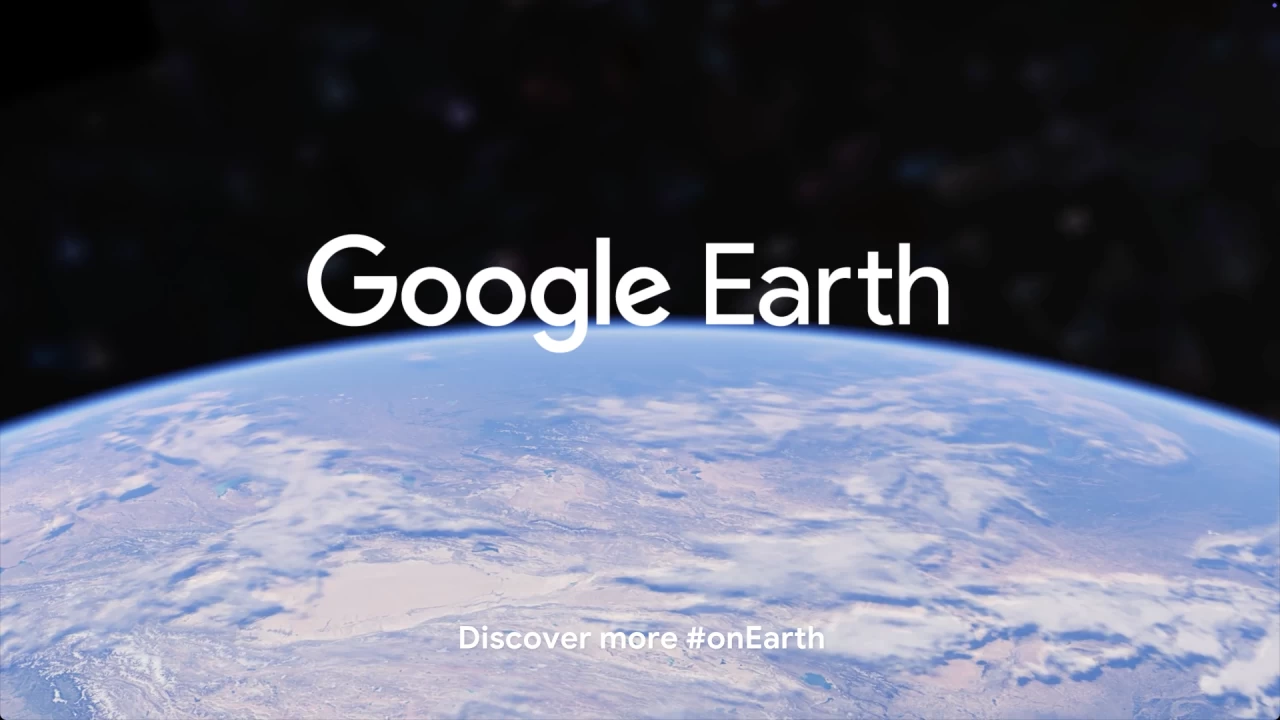 Google Earth yazılı görsel