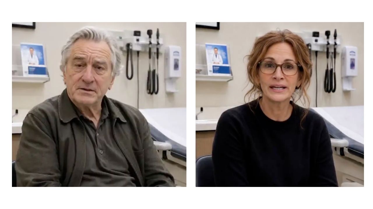 Robert De Niro ve Julia Roberts oyuncularının videoda yer aldıkları kesit
