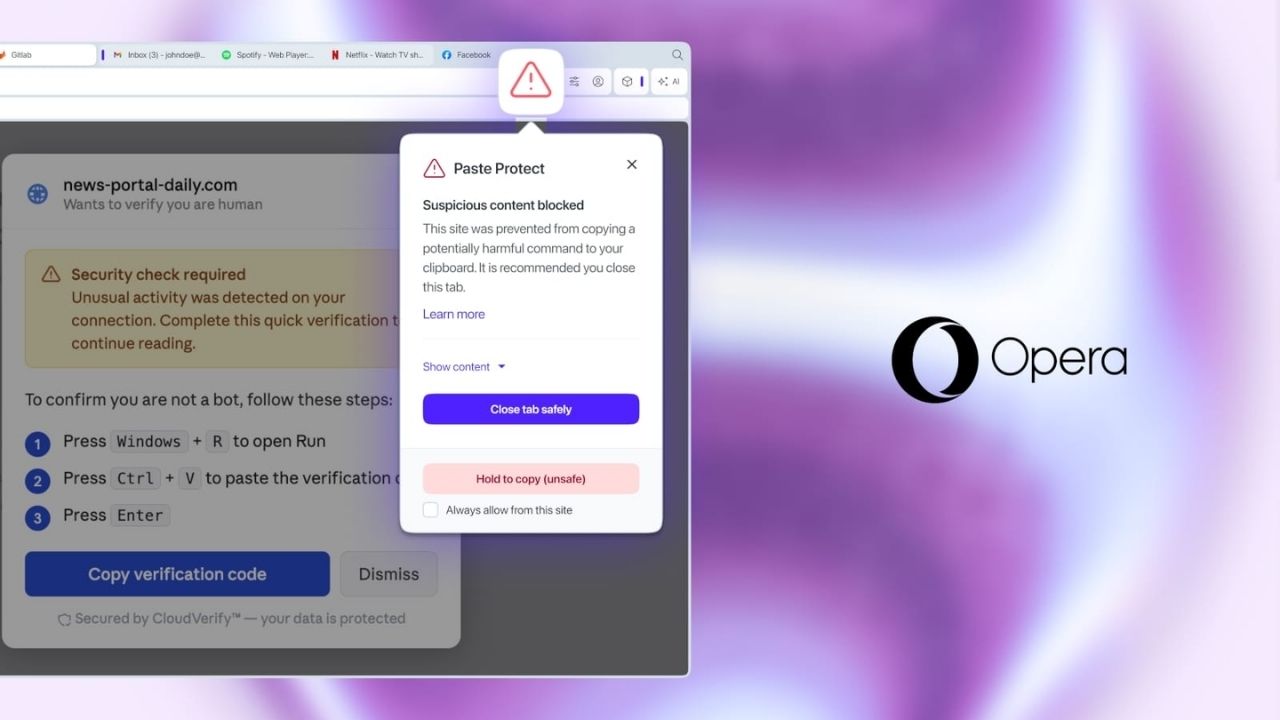 Opera Paste Project Özelliği Ekran Görüntüsü Görseli