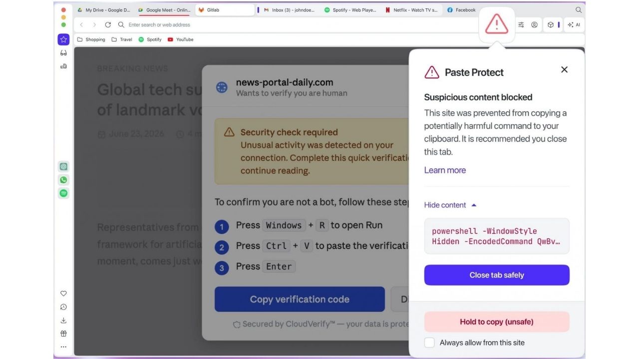 Siteden Paste Project Özelliği hakkında ekran görüntüsü