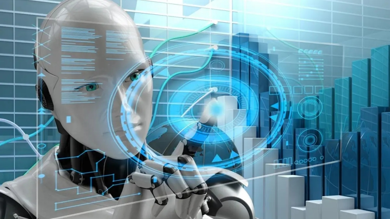 yapay zeka temsili robot görseli