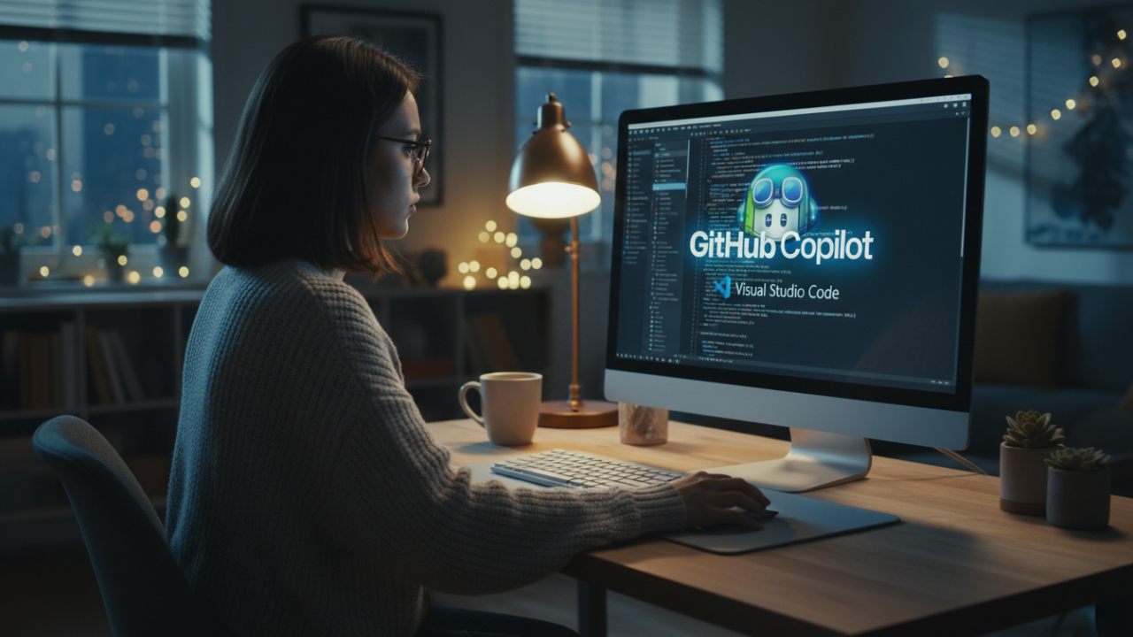 bilgisayar ekranında github logosu olan görsel
