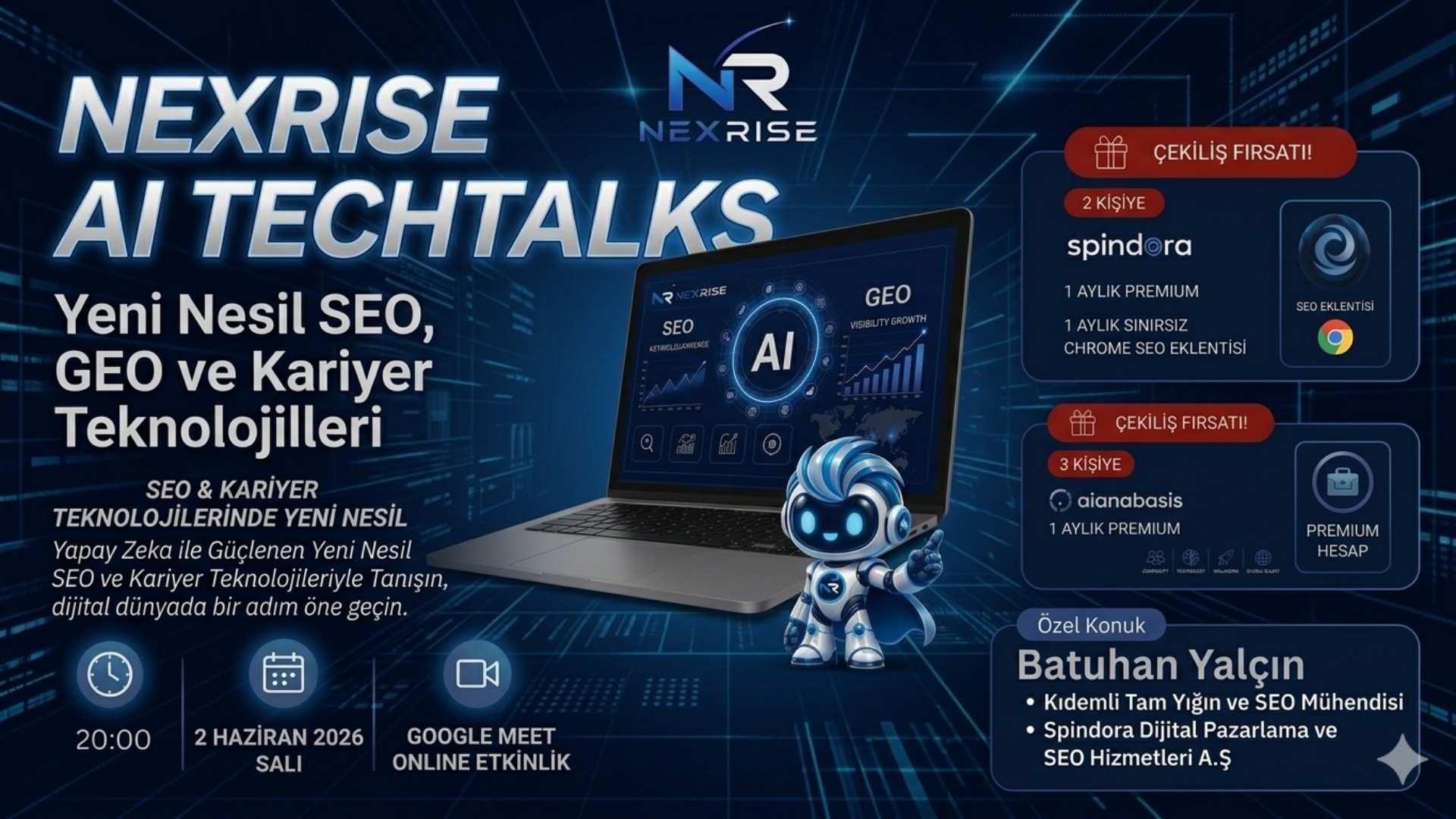 NexRise AI TechTalks: Yapay Zekâ ile CV Hazırlama, Kariyer Teknolojileri ve SEO/GEO