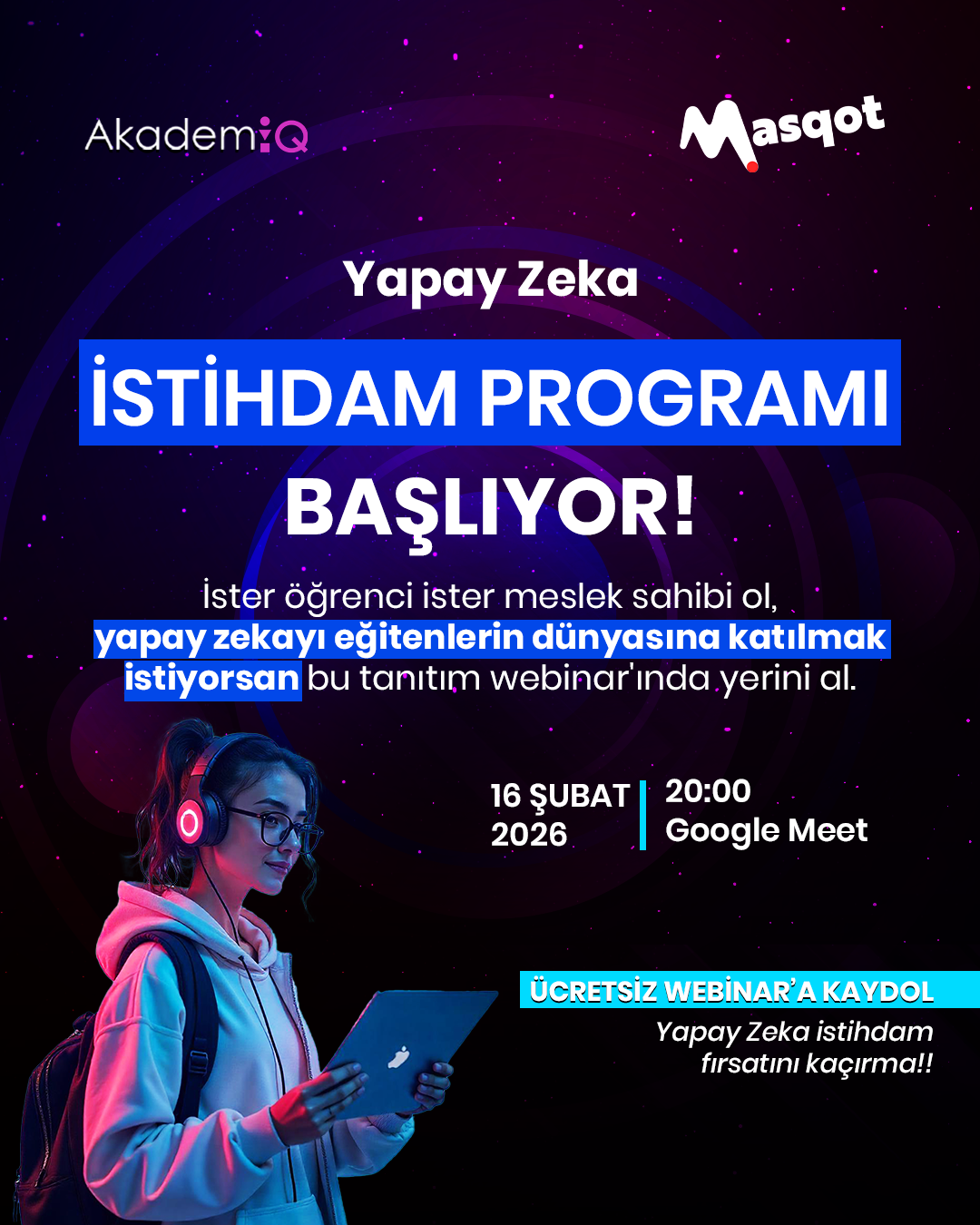 Yapay Zeka İstihdam Programı Tanıtım Webinarı