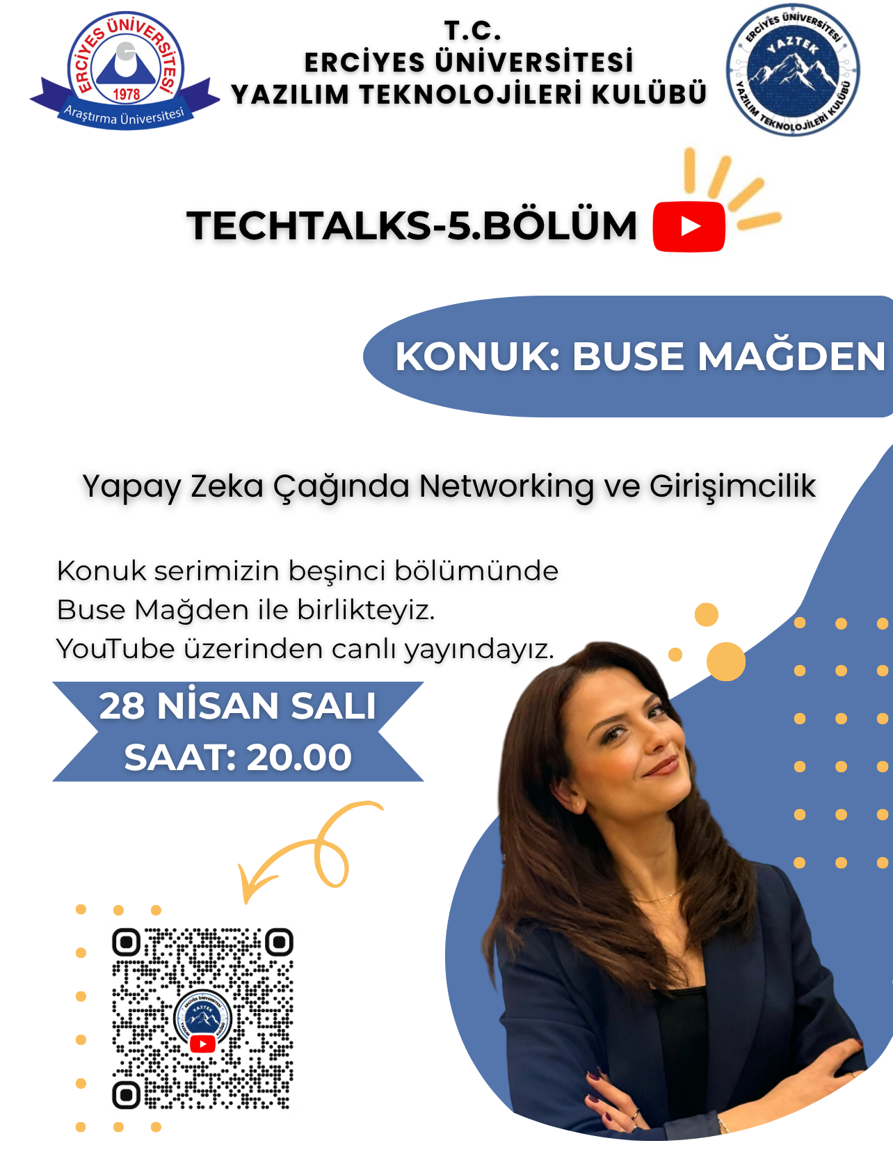 TechTalks 5.bölüm / Yapay Zeka Çağında Networking ve Girişimcilik -Buse Mağden