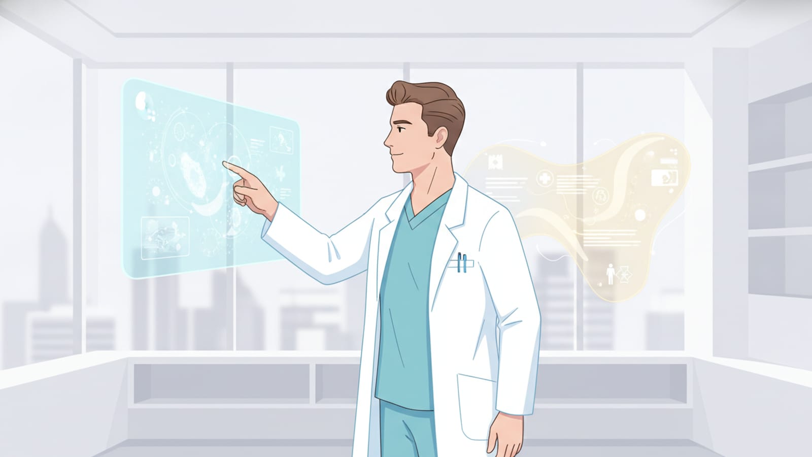 Doktor ve yapay zeka modelinin birlikte çalışarak teşhis sürecini yönetmesi
