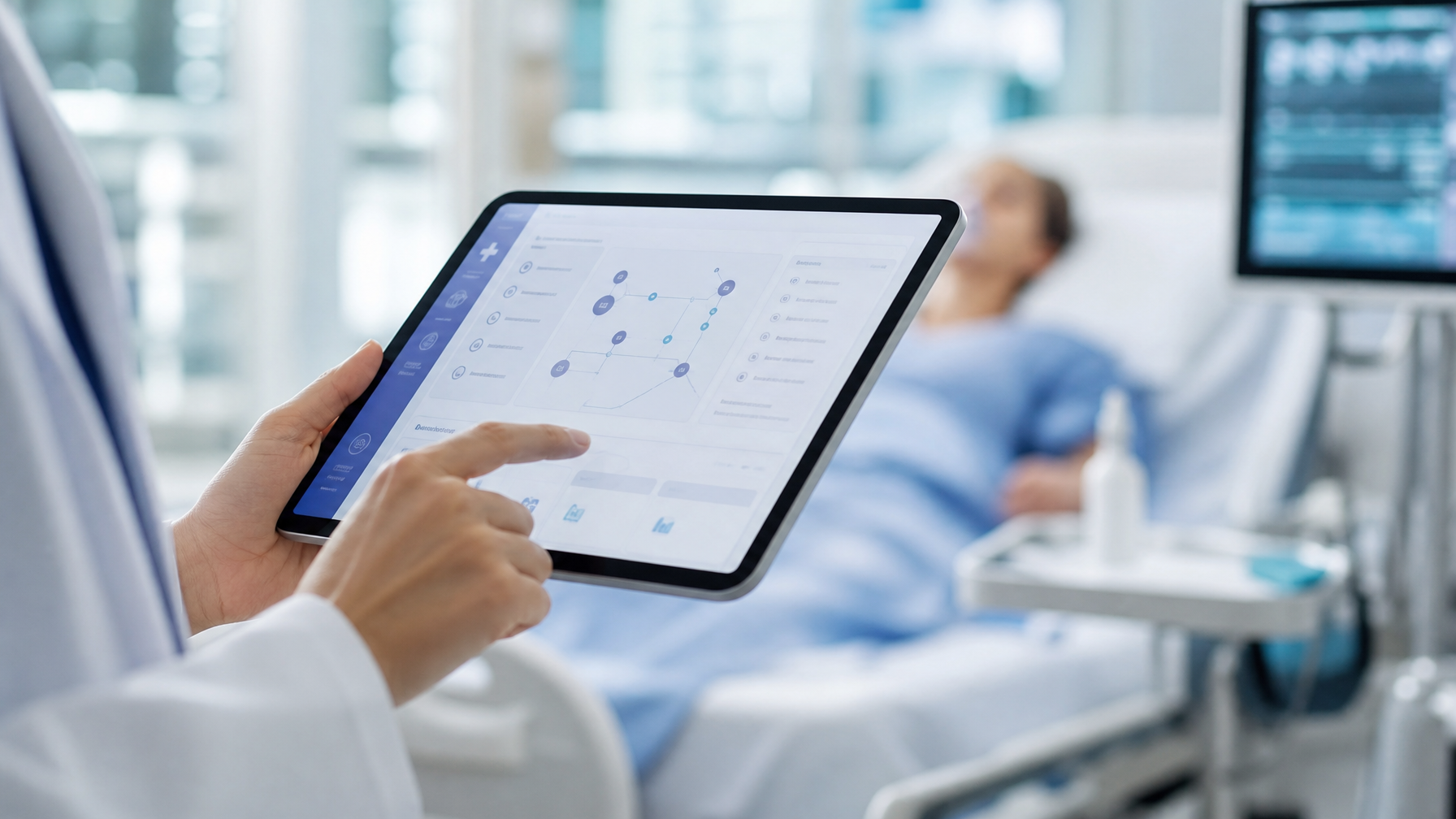 AdventHealth'in ChatGPT for Healthcare entegrasyonu ekran görüntüsü, doktor ön yetkilendirme prosesinde sistemi kullanırken gösteriyor