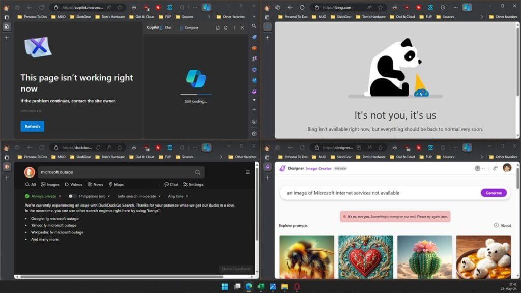 Microsoft Kesintisi: Bing, Copilot, DuckDuckGo ve ChatGPT Üzerinde Nasıl Etkili Oldu!