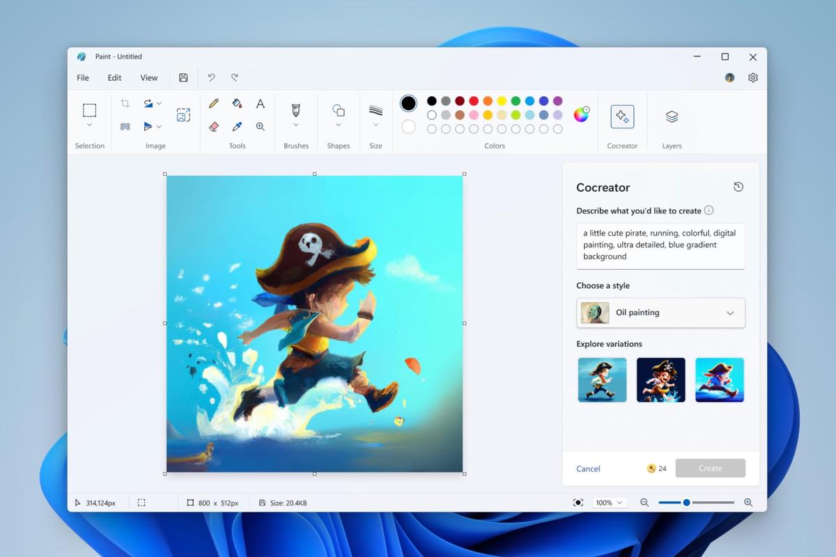Microsoft Paint'e Yapay Zeka Dokunuşu: Cocreator İle Görsel Üretimin Yeni Boyutu