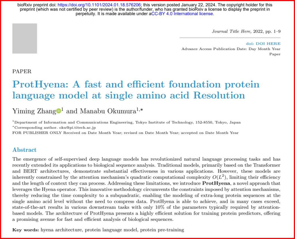 ProtHyena Mimarisi: Protein Dil Modellerinde Yeni Yaklaşım