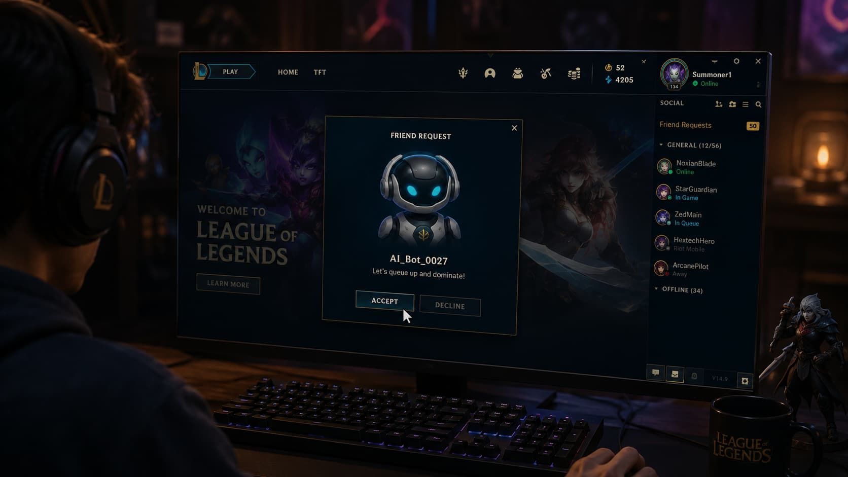 Riot Client'ta LoL Yapay Zeka Botu Dolandırıcılığı