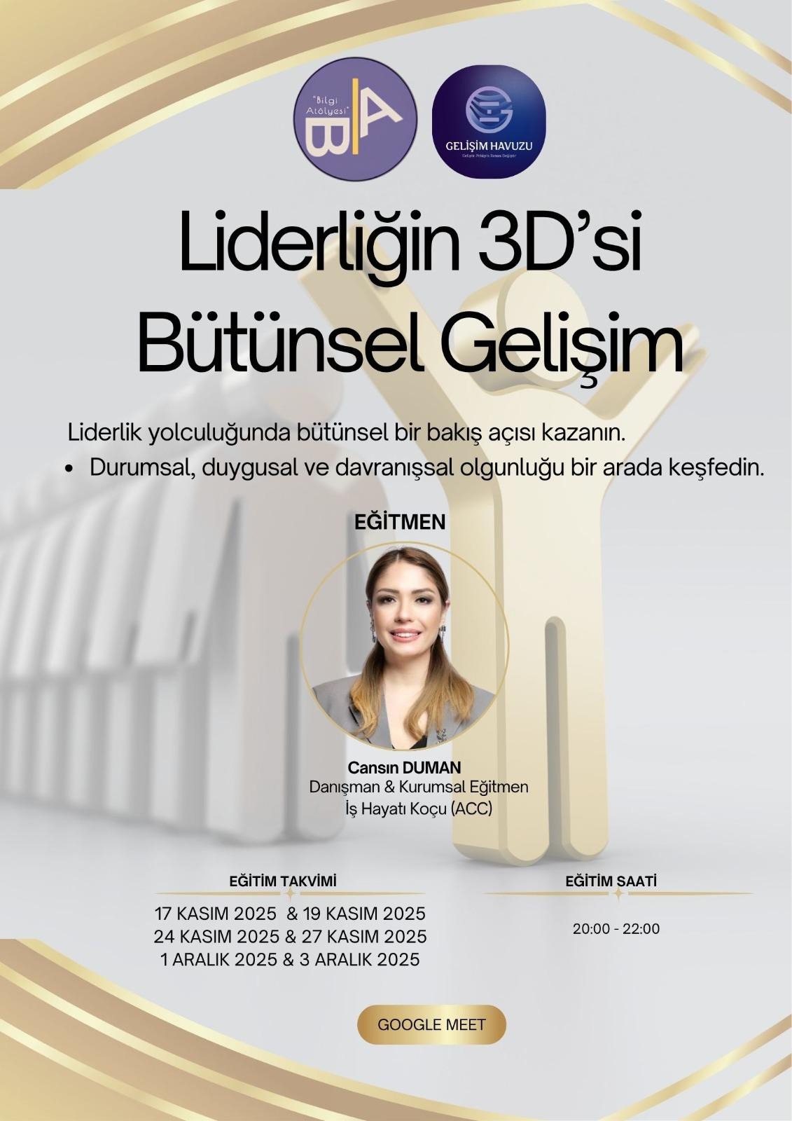 Liderliğin 3D'si-Bütünsel Gelişim